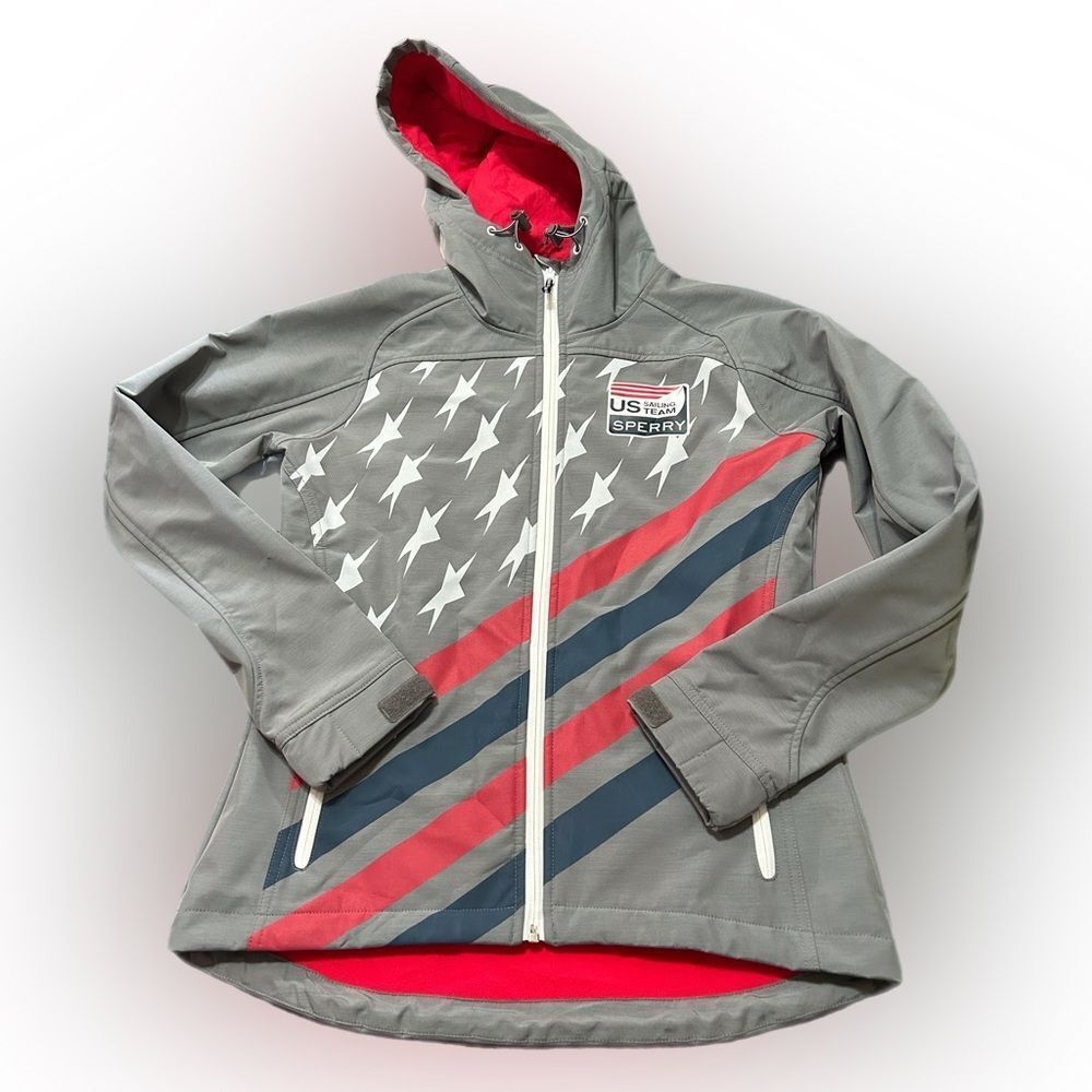 Womenโs SperryโTop-Sider Soft Shell USA Sailing Team Jacket NWT
